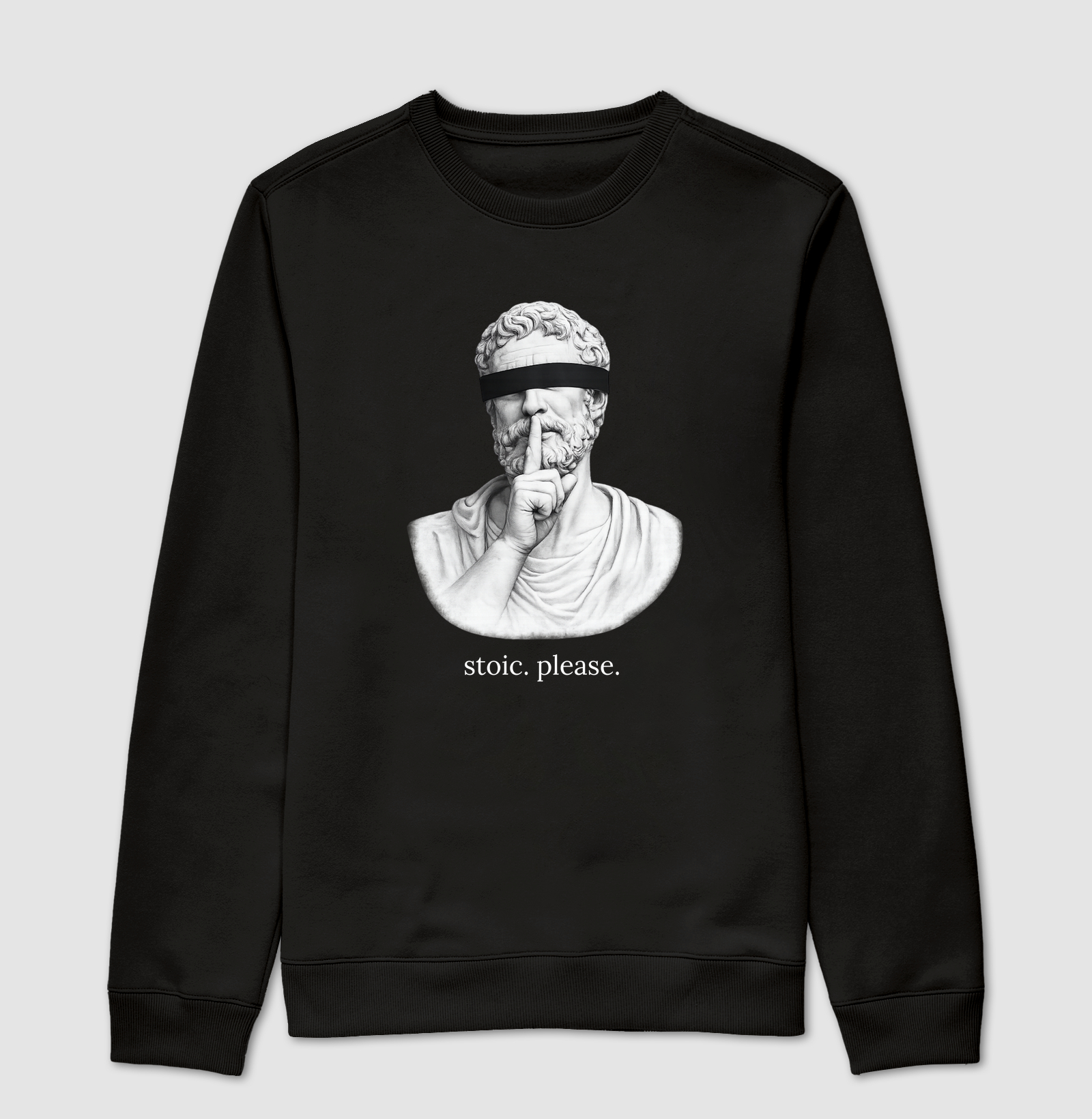 Estoicismo "stoic.please" - Suéter Moletom