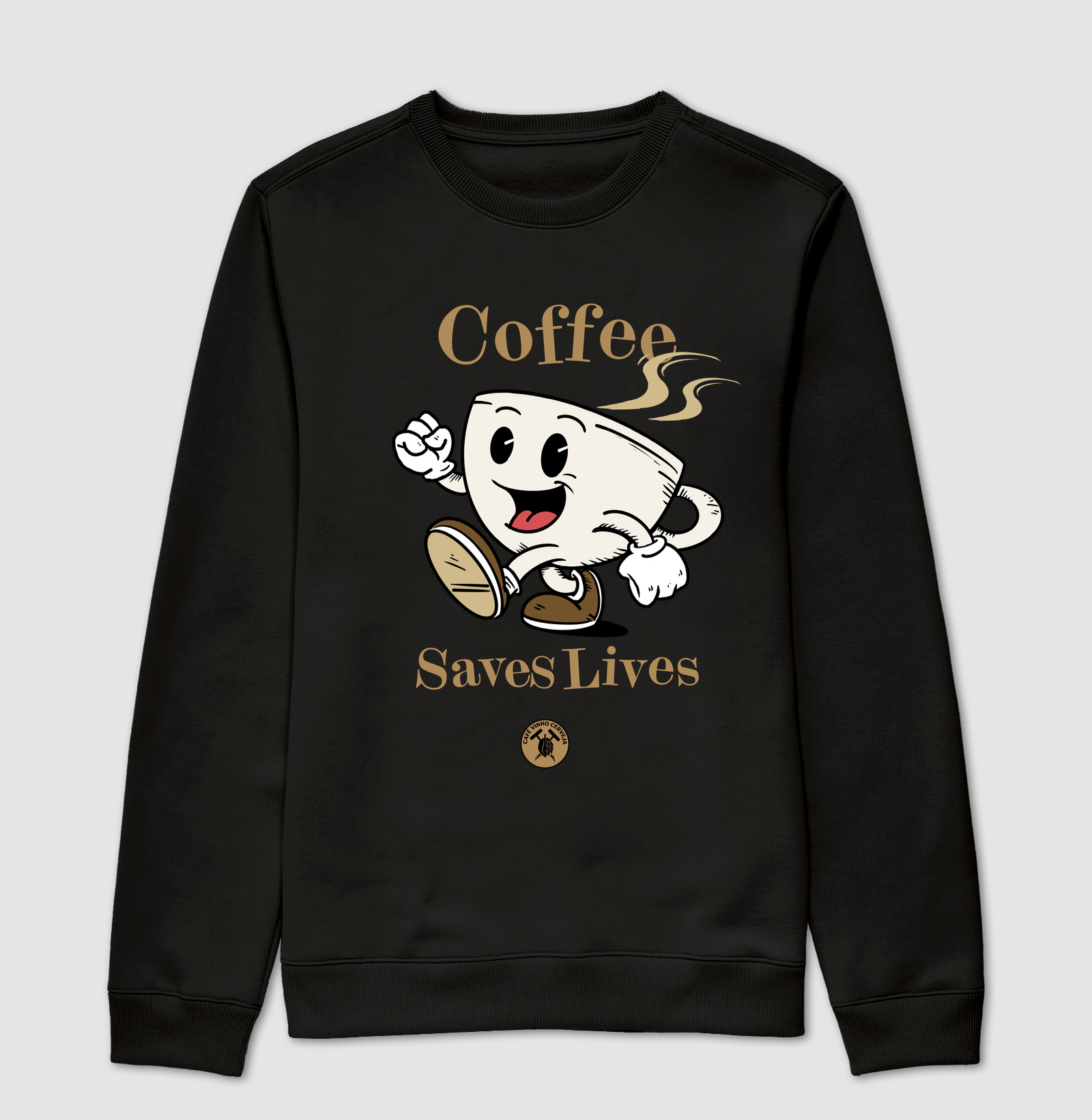 Camisa Café Coffee saves lives 