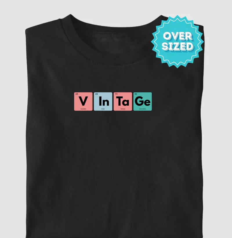 Vintage | Tabela Periódica (Oversized)