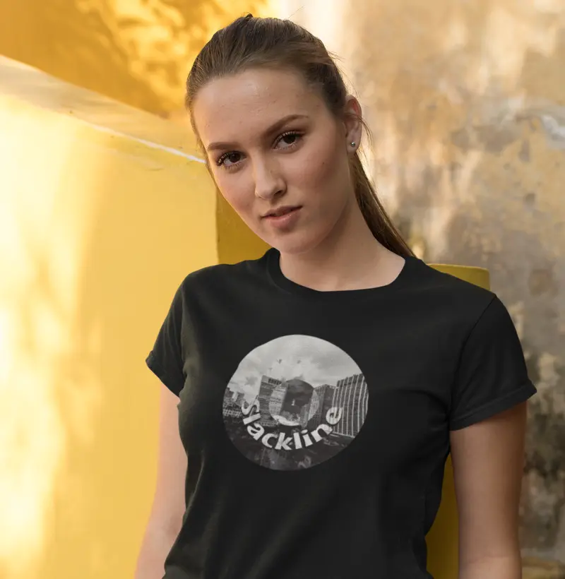 Camiseta Feminina SLACKLINE DISCO (2) (Diversas Cores)