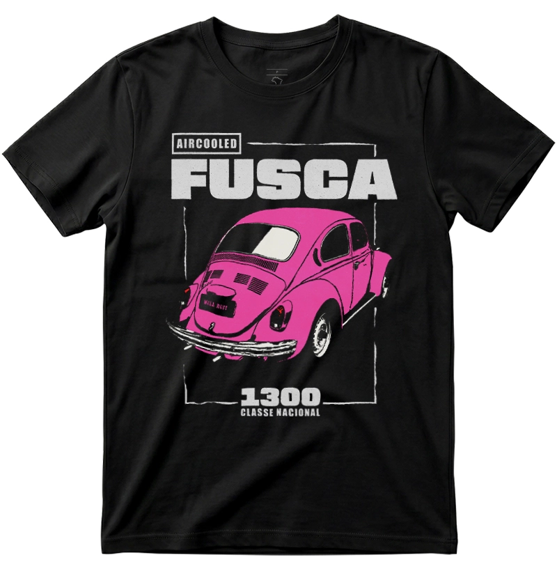 Fusca 1300 | Rosa - Camiseta