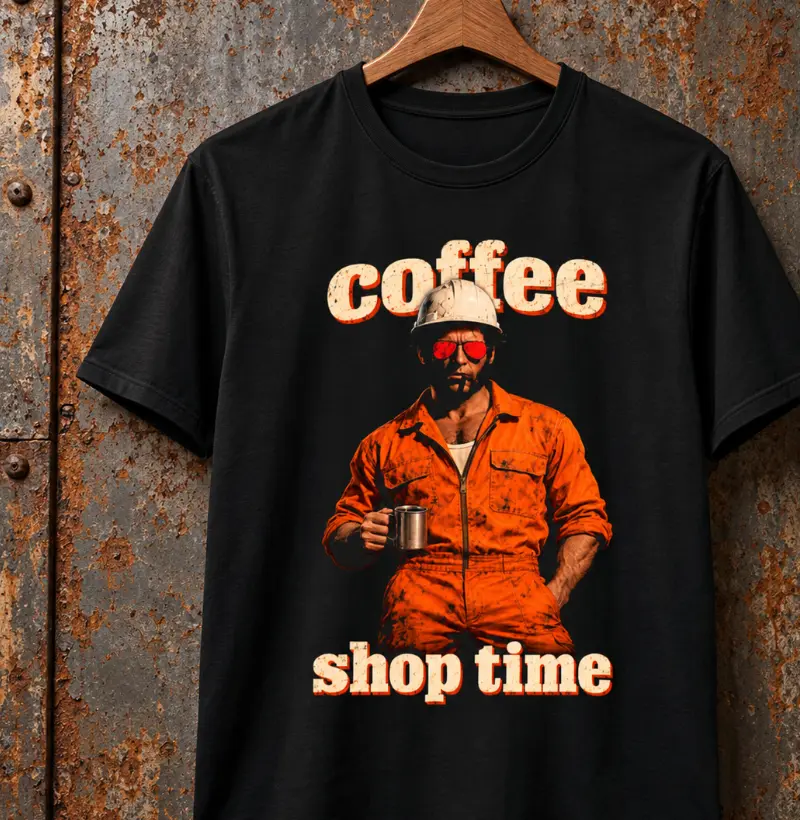 Coffee Shop Time - Wolverine - Camiseta