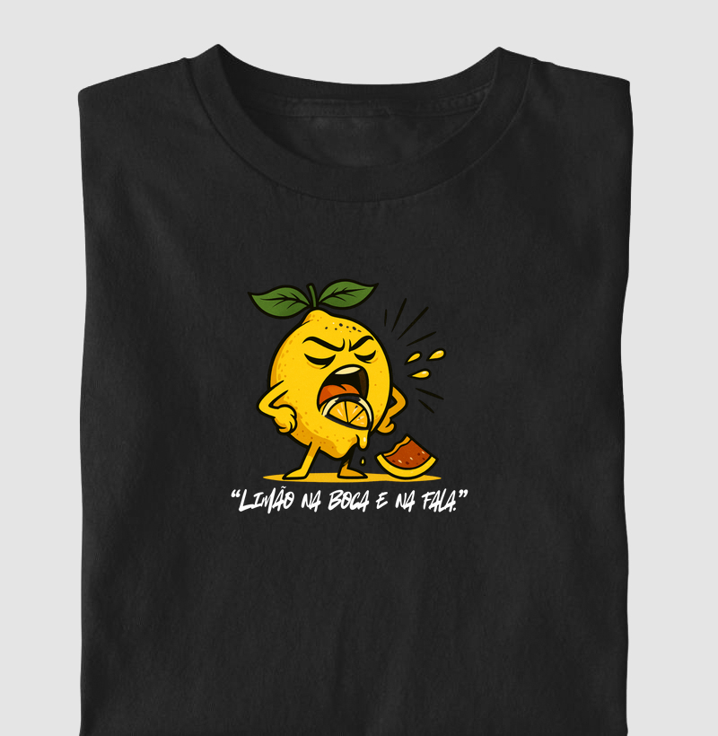 Limão na boca e na fala.
