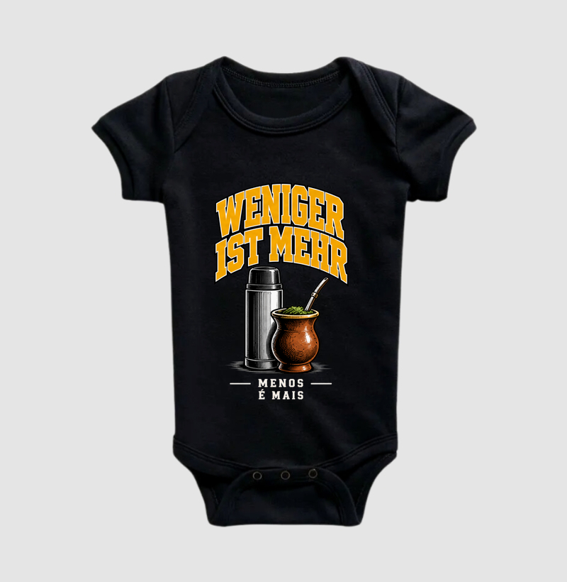 Weniger ist mehr — Menos é mais - Body Infantil