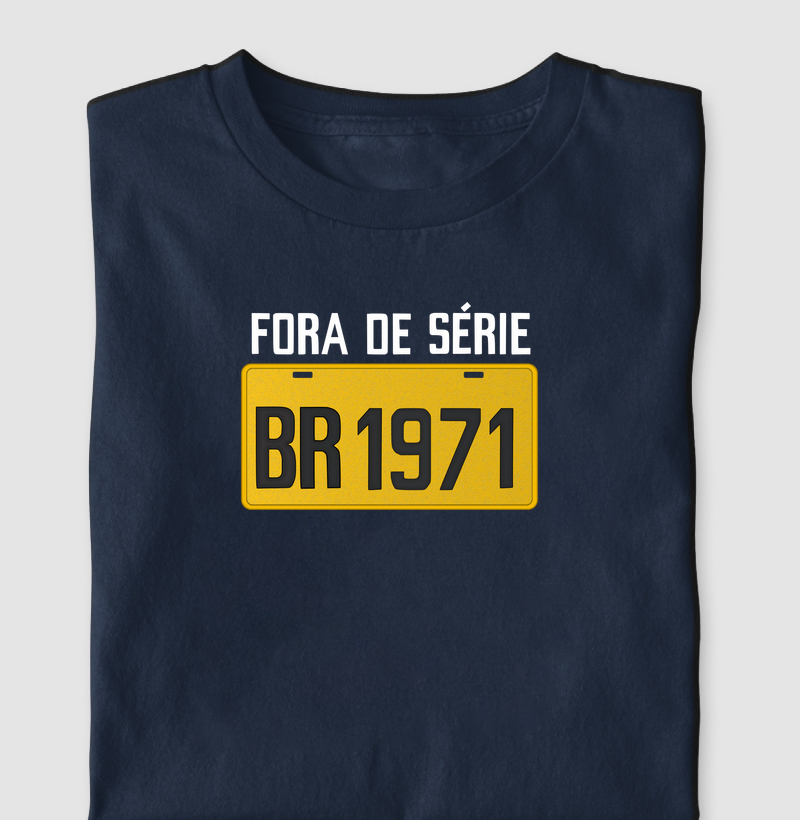 Placa Amarela Grande - Fora de Série 1971