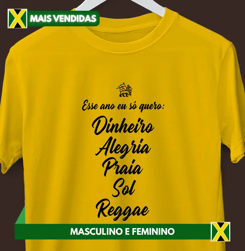 Camiseta Réveillon (amarela)