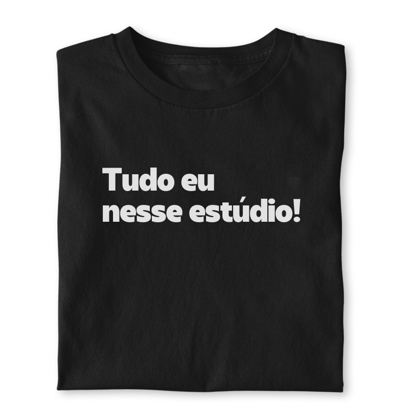 Tudo eu nesse estúdio!