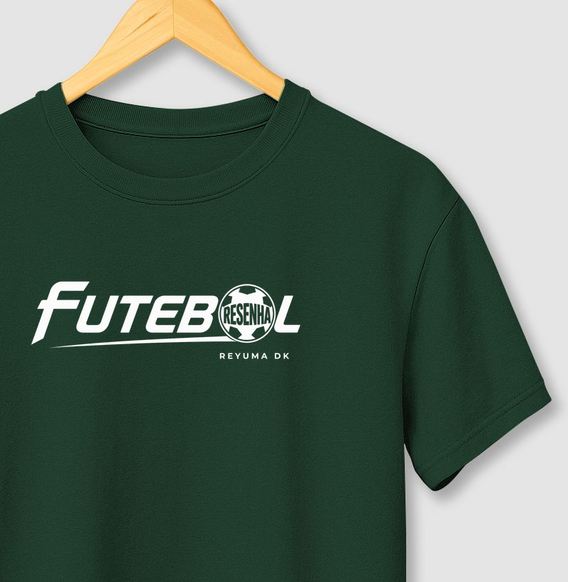  Camiseta Masculina, Feminina, Babylook e Unissex Futebol “Futebol & Resenha” - Algodão 100%  - Camiseta