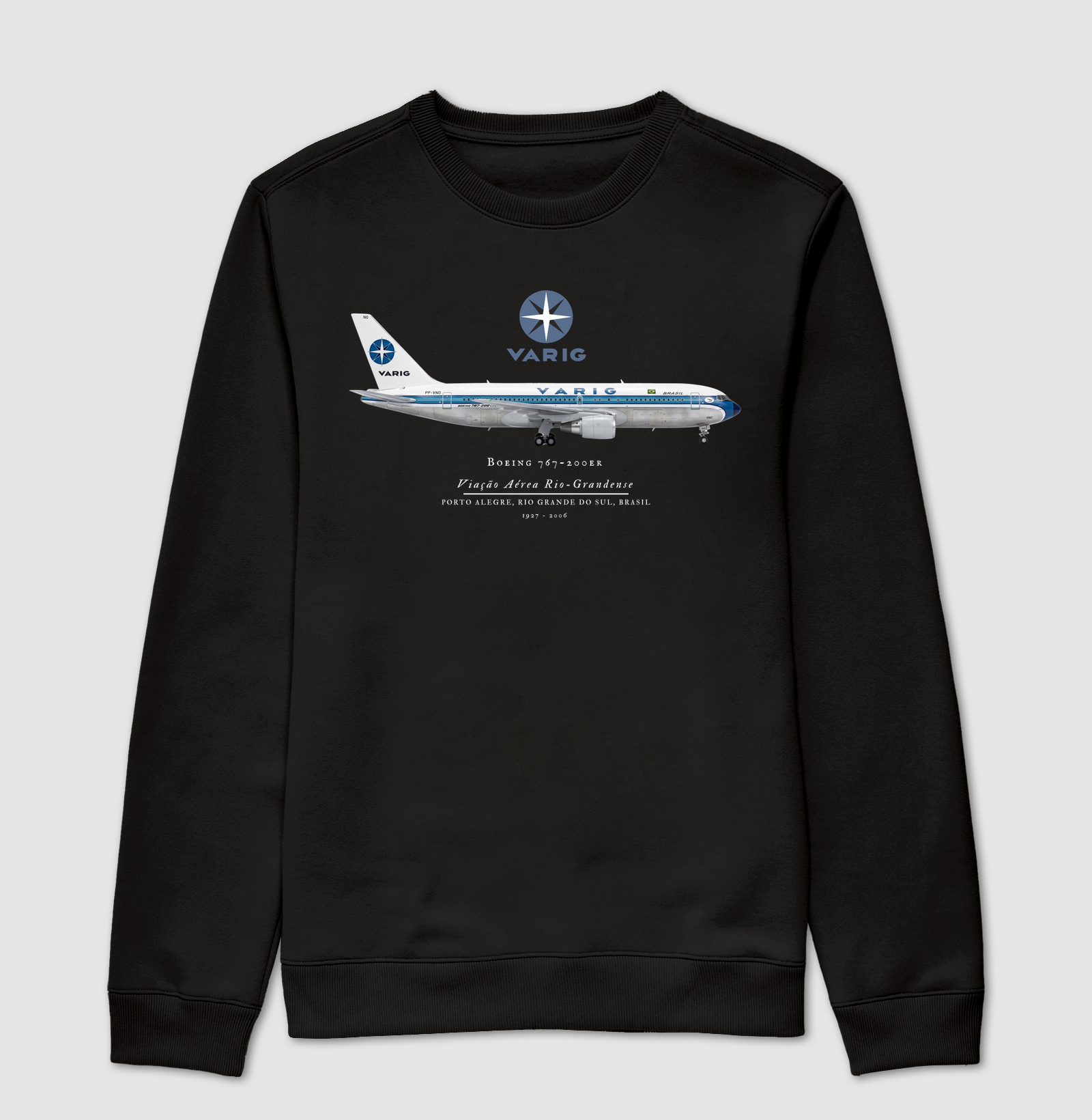 Boeing 767-200ER - Varig - Suéter Moletom