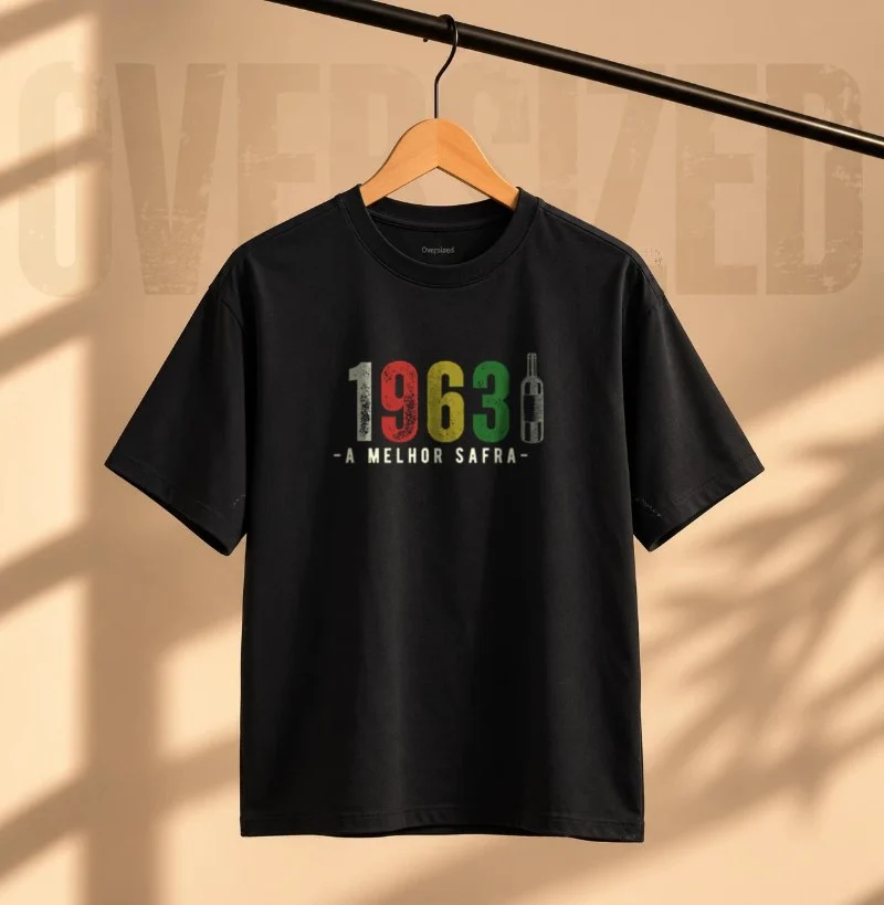 Camiseta A Melhor Safra 1963 - Camiseta Oversized