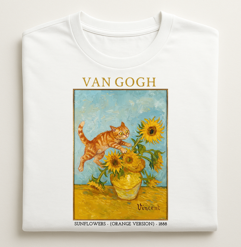 Van Gogh - Sunflowers Versão Laranjinha
