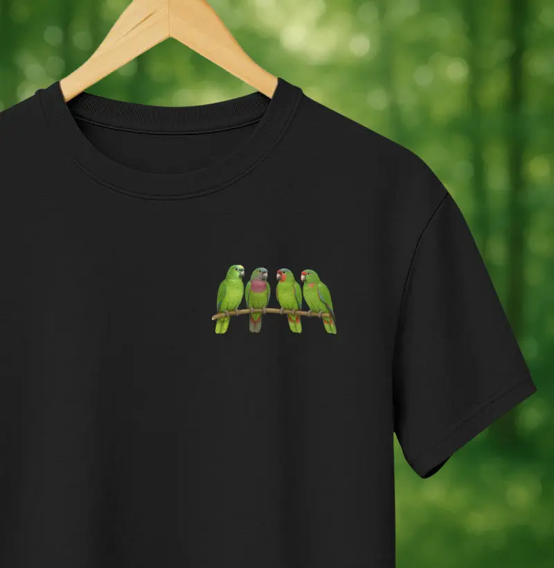 Camiseta Papagaios - Minimalista 