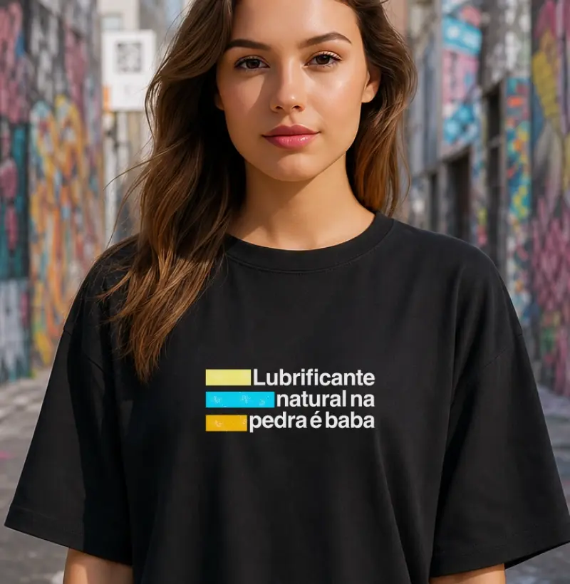 Camiseta Oversized Crux & Resina |  Lubrificante na pedra