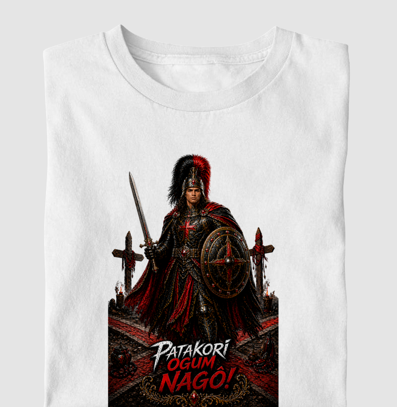 Camiseta Ogum Nagô: A Força da Tradição e da Realeza Guerreira