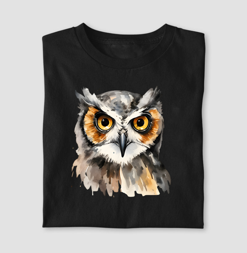 Coruja aquarela
