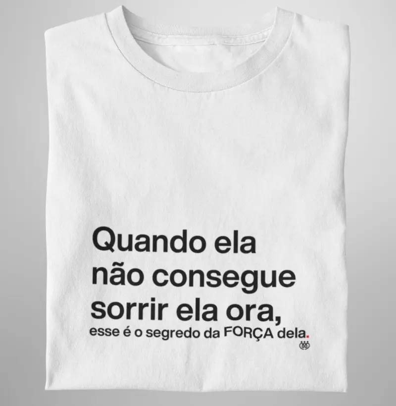 Quando ela não consegue sorrir ela ora