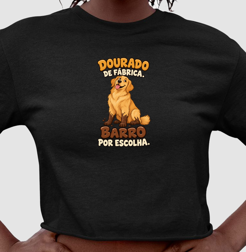 Dourado de fábrica. Barro por escolha.