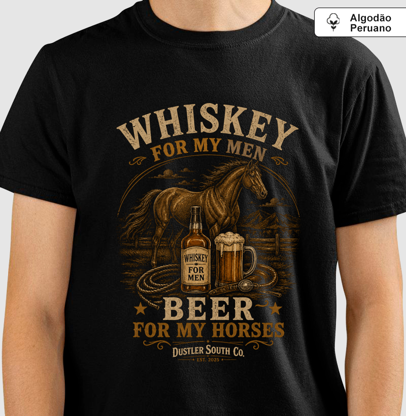 Camiseta Country Whiskey & Beer Country