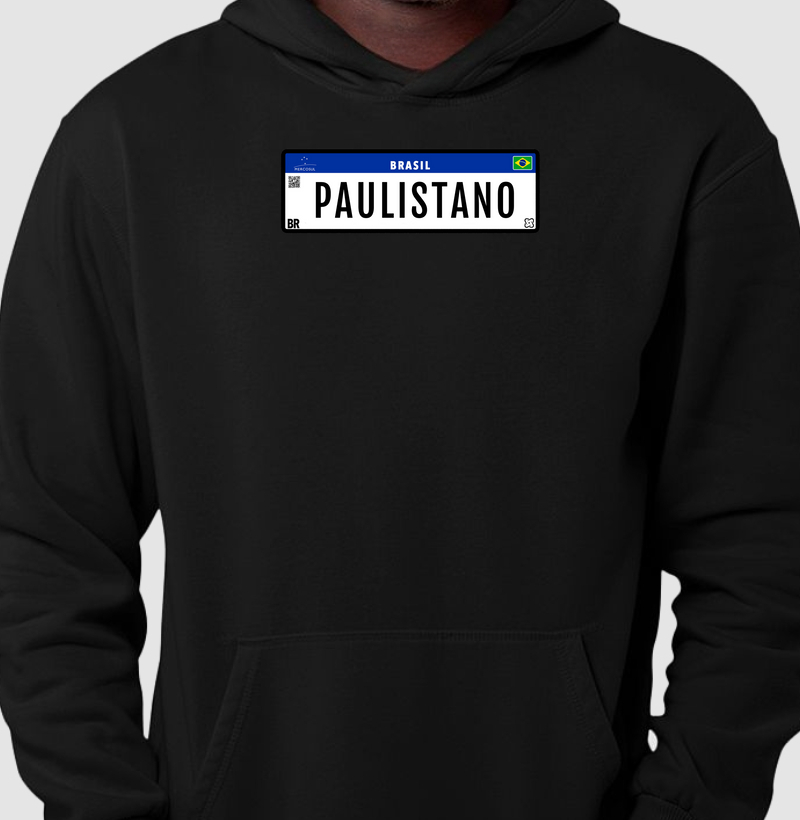 Placa PAULISTANO  Hoodie Slim