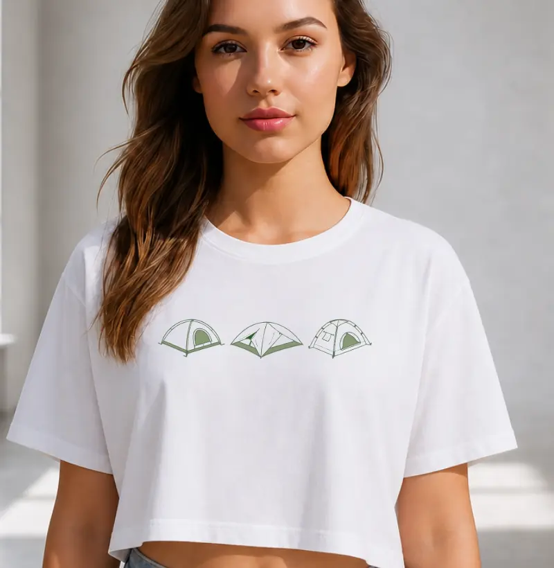 Camiseta Cropped Alma Outdoor | Coleção de Barracas