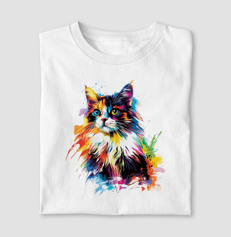 Gato colors aquarela