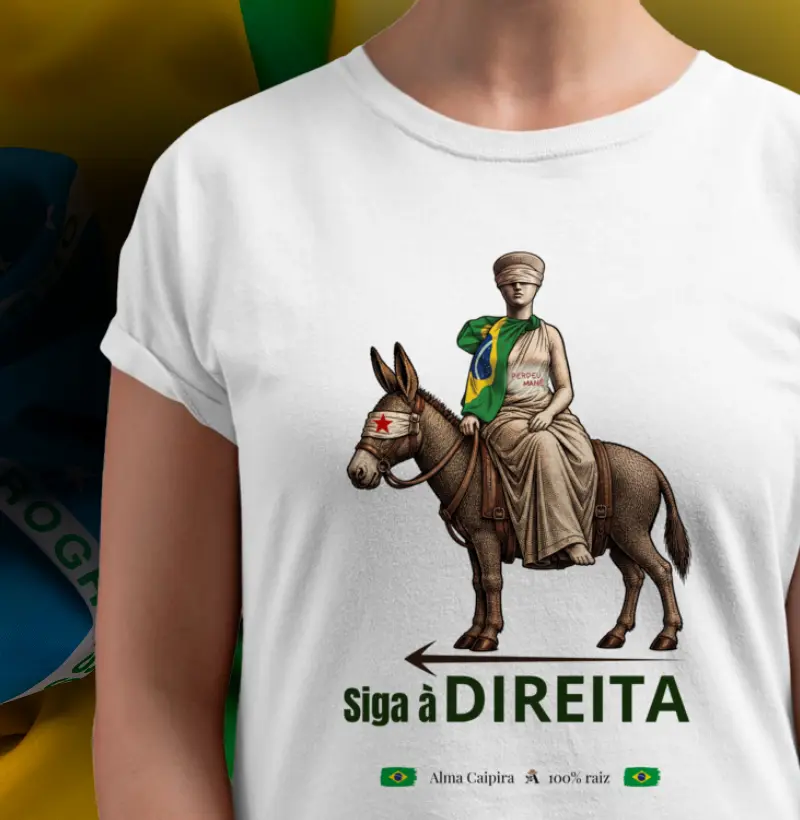 Siga à direita - Camiseta