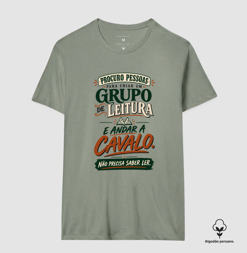 Procuro pessoas para criar um grupo de leitura e andar a cavalo. Não precisa saber ler.