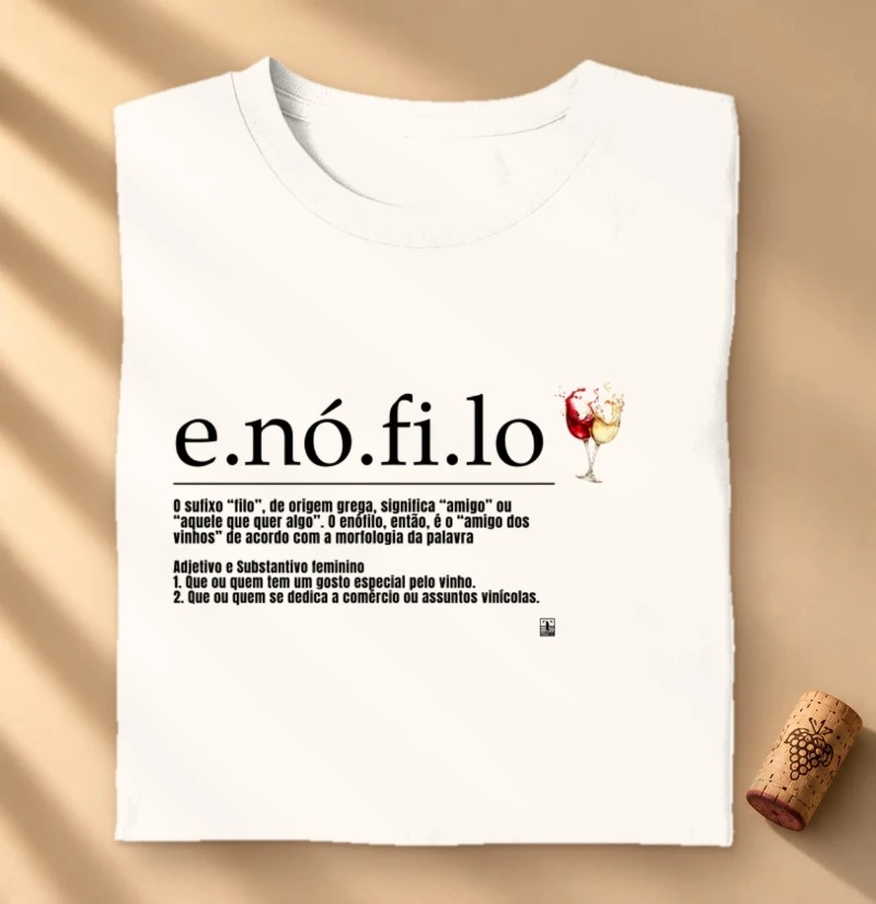 Camiseta Vinho - Enófilo(a)
