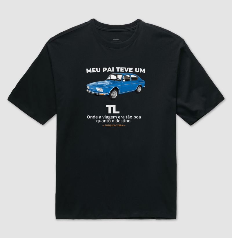 Meu pai teve um - TL - azul - Camiseta Oversized