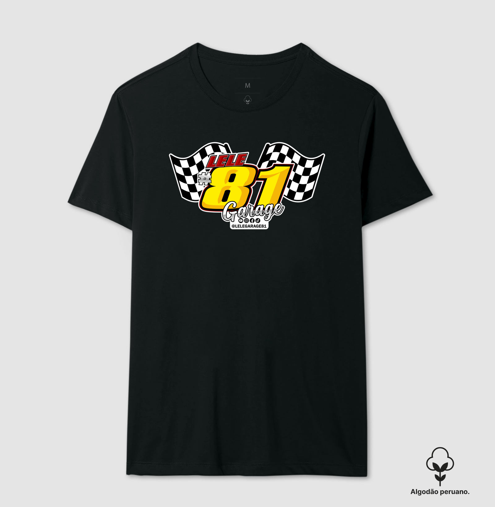 Camiseta Lele Garage #1 Checkered Flag