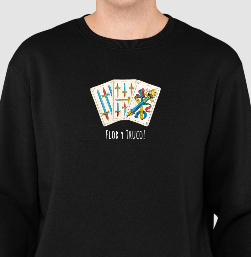 Moletom flor y truco