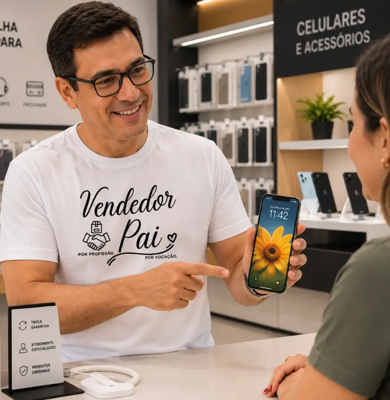 Vendedor por profissão, pai por vocação