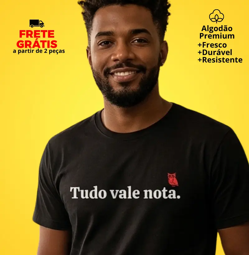 Camiseta Tudo Vale Nota