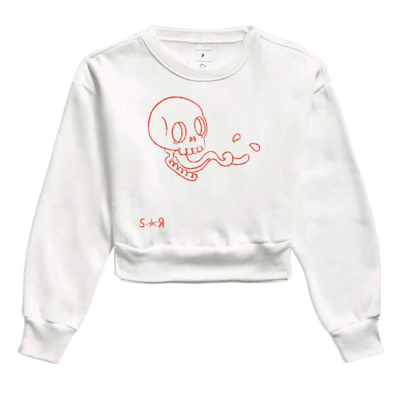 Cropped Moletom S★R CRAZY