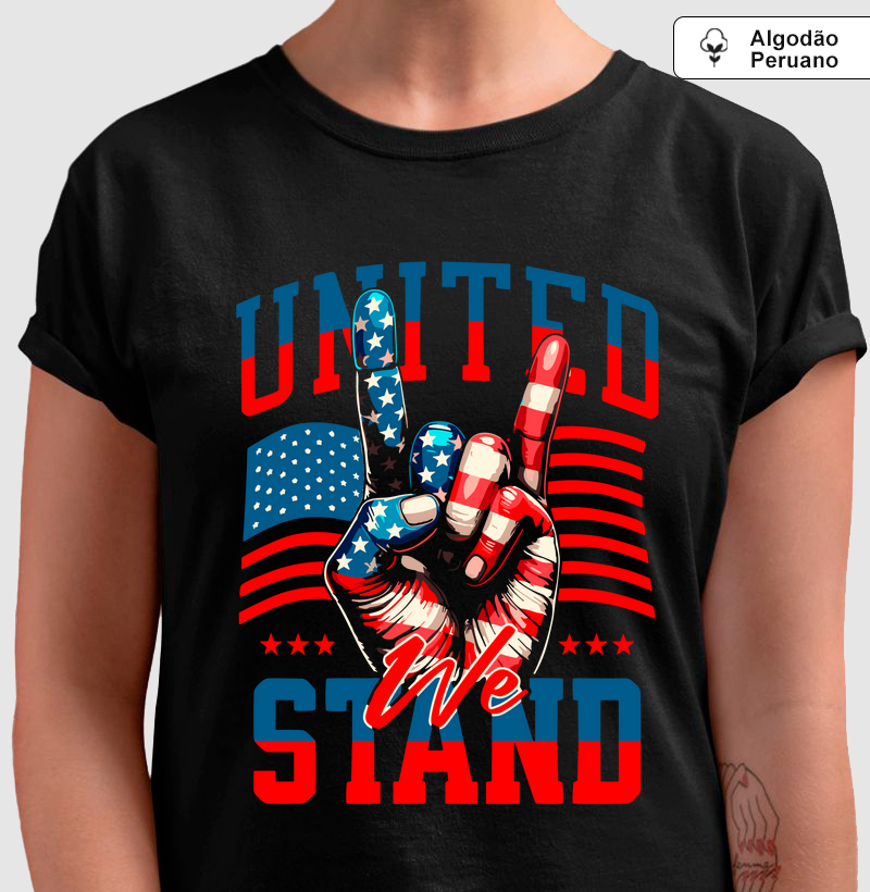 Camiseta Algodão Peruana - EUA