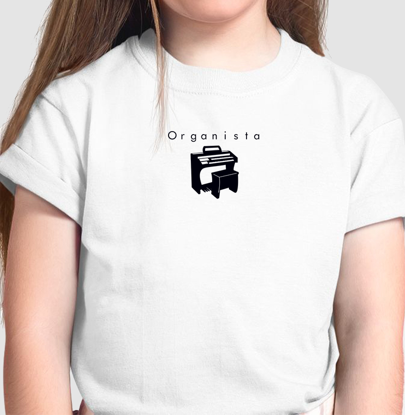 Camiseta Infantil Órgão Eletrônico Minimalista - M1