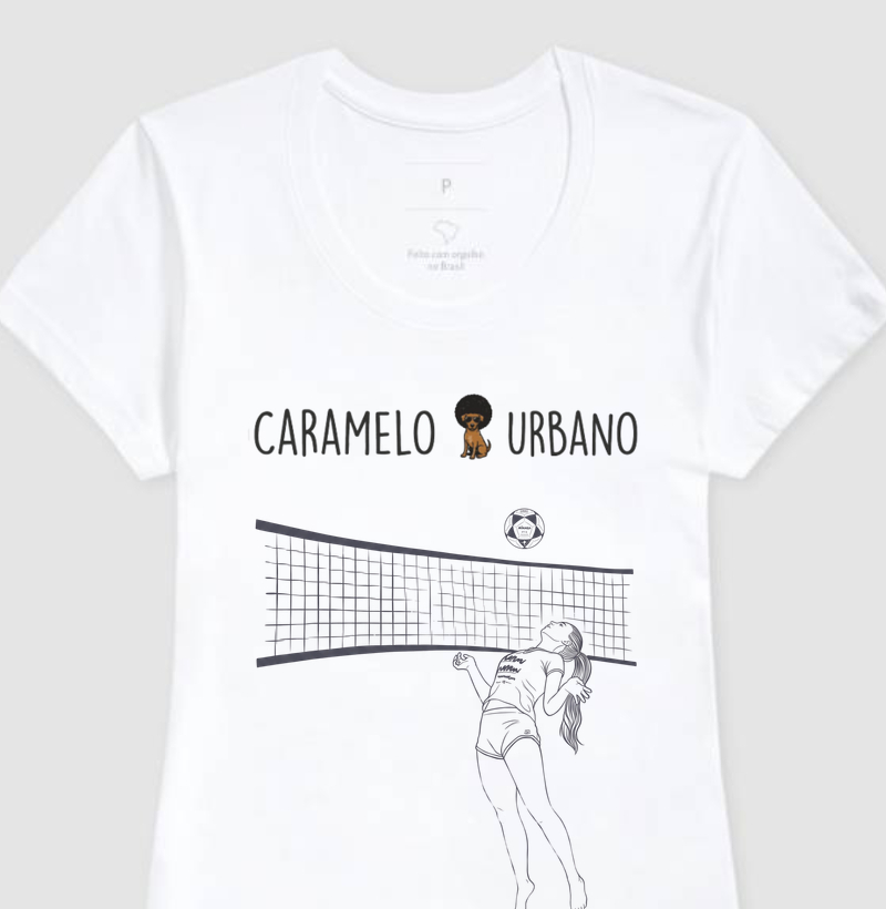 Caramelo Esporte Futevolei Ombro Linhas