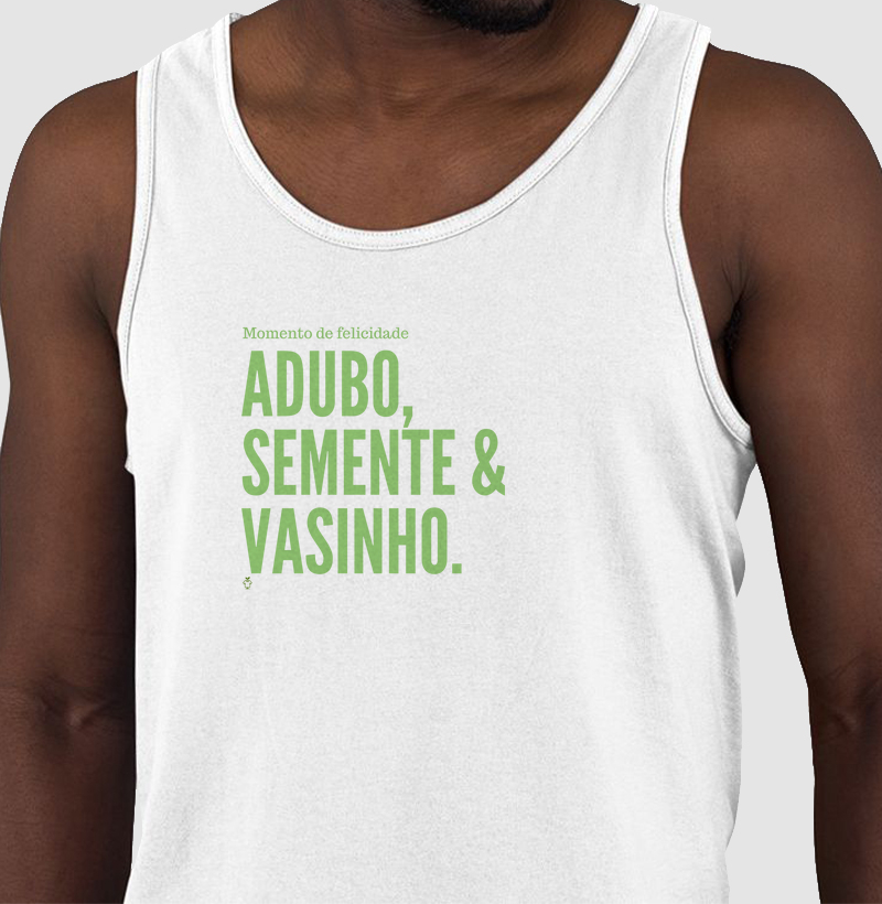Adubo, semente e vasinho