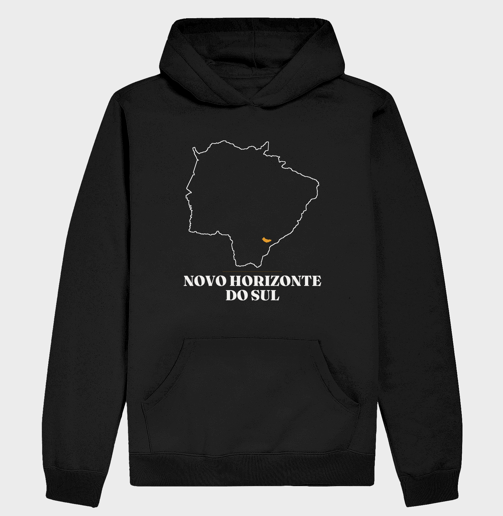 Novo Horizonte do Sul | Traço MS - Hoodie Moletom