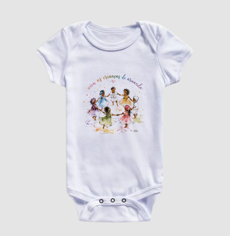 Viva as Crianças de Aruanda Maria Patuá - Body Infantil