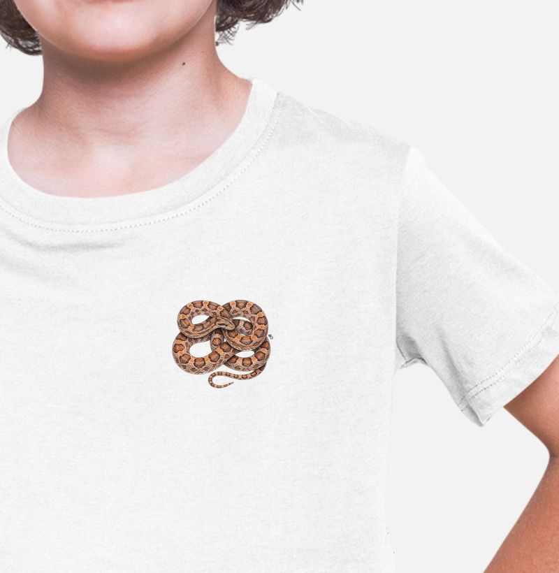 Répteis - Mini - Jibóia-arco-íris do Cerrado - Infantil - Camiseta Infantil