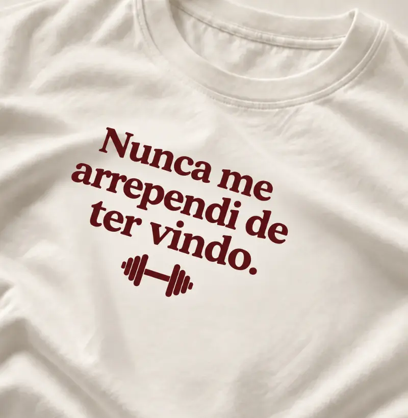 Nunca me arrependi de ter vindo - Camiseta Oversized