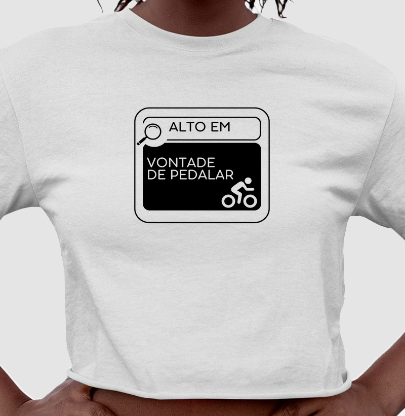 Alto em vontade de pedalar
