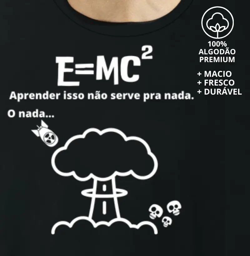 Camiseta Equação de Einstein