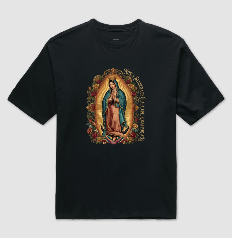 Camiseta Nossa Senhora de Guadalupe Rogai Por Nós