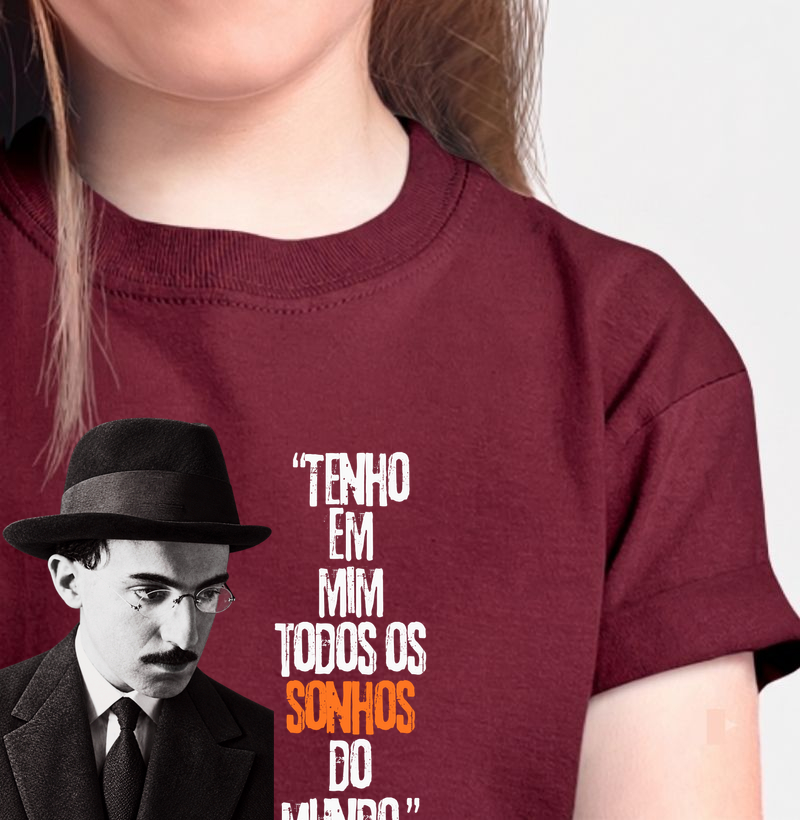 Tabacaria - Fernando Pessoa - Camiseta Infantil