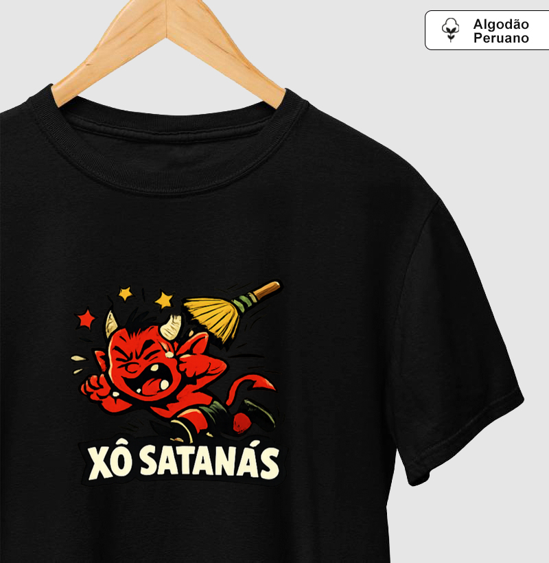 Camiseta Xô Satanás 😈🧹