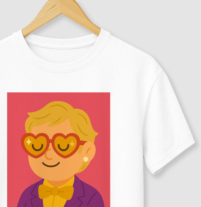🕶️ "Elton John" – Camiseta Autoral