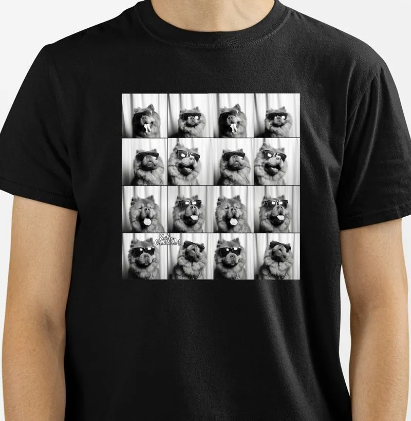 Camisetas com Estampa de Photobooth Chow Chow