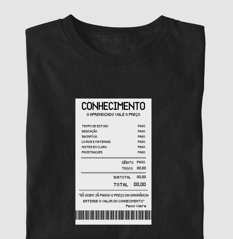 Recibo do conhecimento